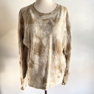 Banana Republic Sweatshirt Tie Dye Tan Sz Small NWOT